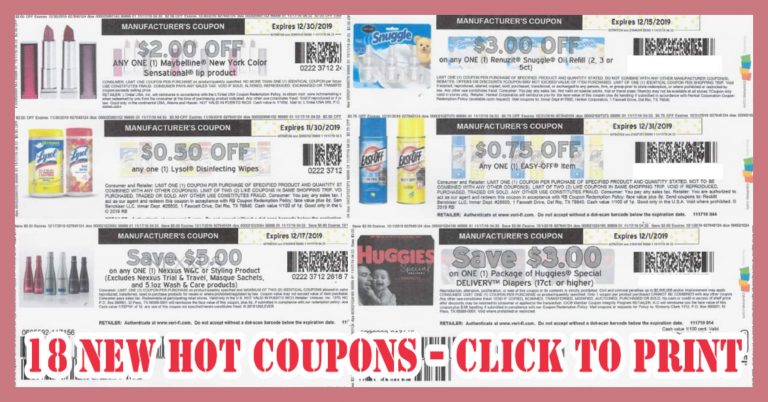 18 New HOT Coupons Nexxus, Huggies, Lysol, Maybelline & More!