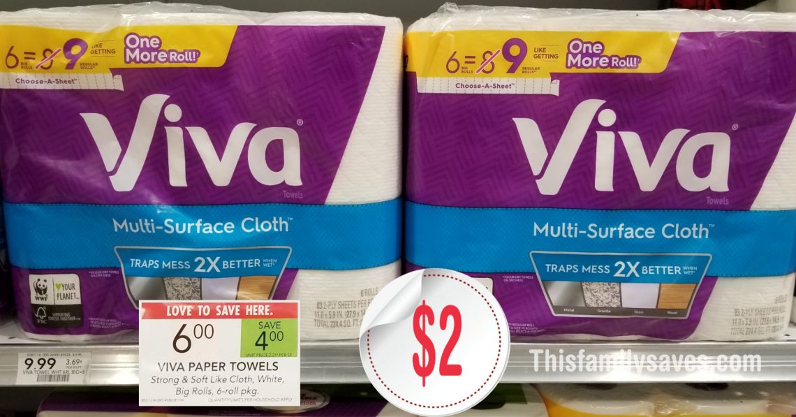 Viva towels $6 - Publix