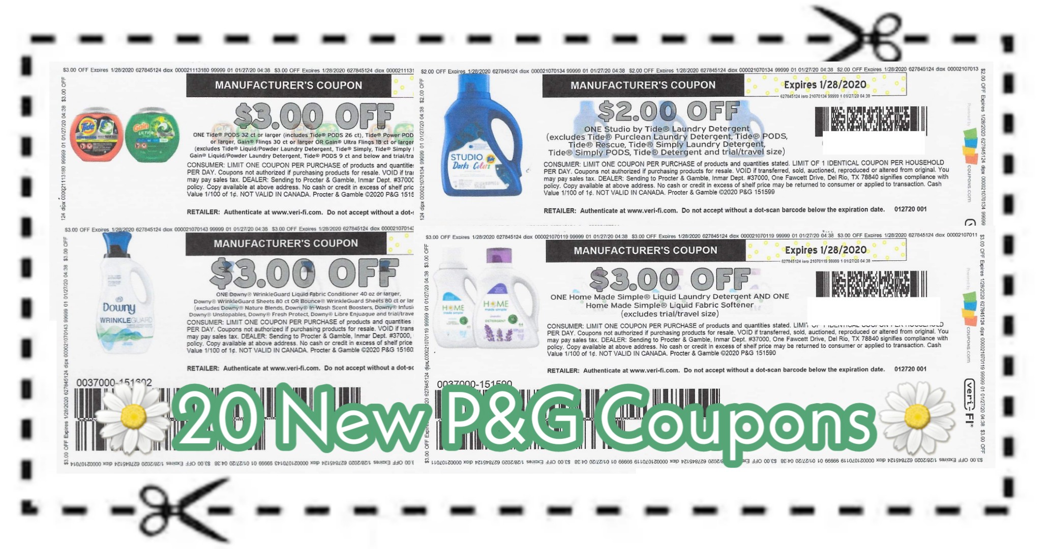 20 New P G Coupons Click to Print