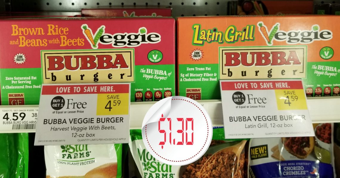 Bubba Veggie Burger - Publix Bogo