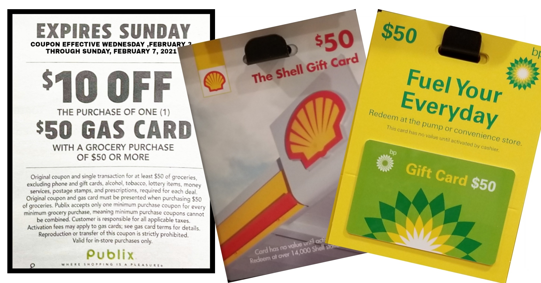  10 Off 50 Gas Card Wyb 50 Or More Grocery Purchase valid 2 3 To 2 