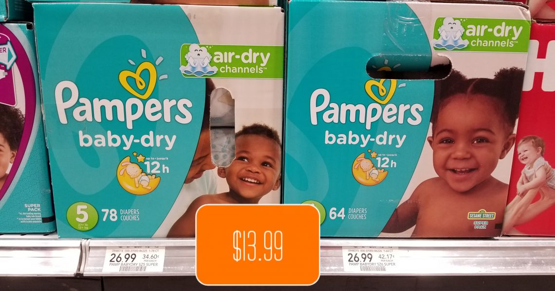 Pampers Box Diapers – Only $13.99 each